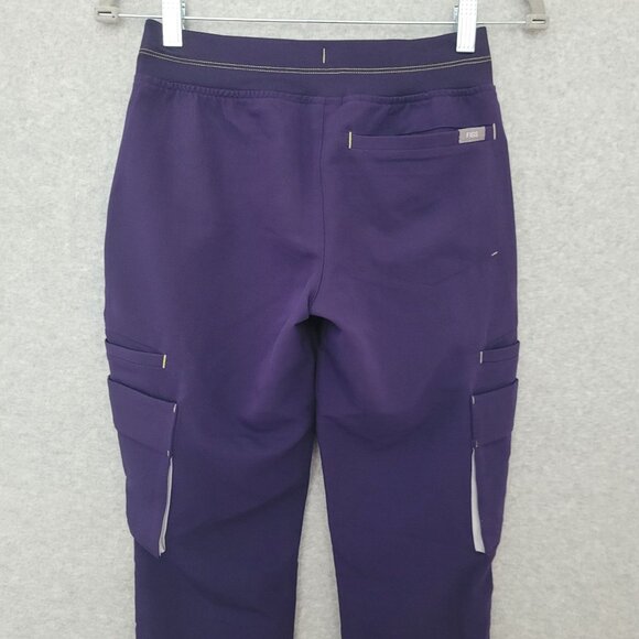 Figs Soeng Petite Scrub Pants Womens Size XXS Purple Technical Collection NWT - Picture 4 of 6